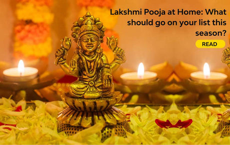 Lakshmi brass idol for pooja