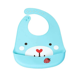 Baby Waterproof Silicone Bib with Pocket | Set of 2