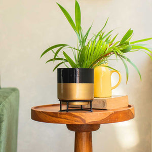 Dual Tone Metal Planter