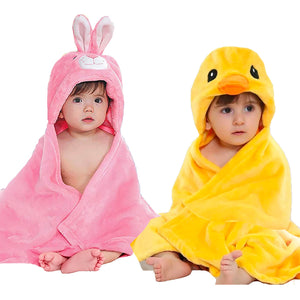 Baby blanket combo with bunny and duck