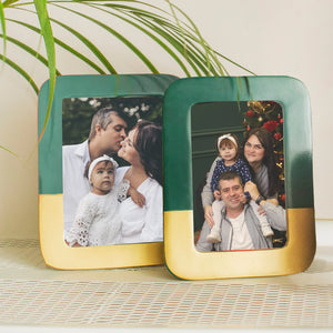 Dual Tone Metal Photo Frame | Set of 2