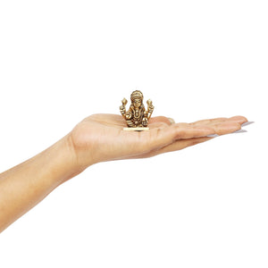 Gaja Lakshmi Brass Idol | Pure Brass | Antique Finish