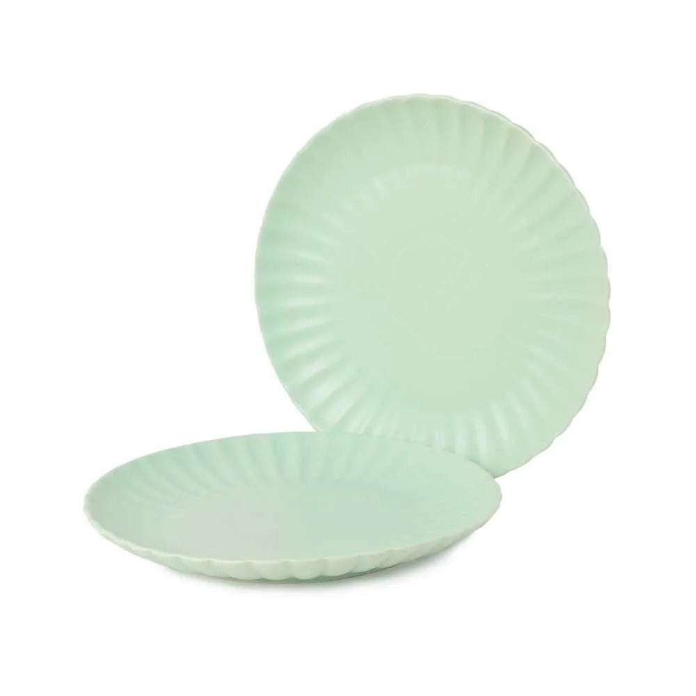 Ceramic Scallop Dinner Plate | Set of 2