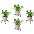 set of 4 square metal plant stands