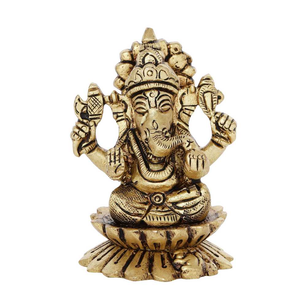 Pure brass Ganesh idol