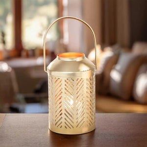 Jaali Leaf Metal Lantern