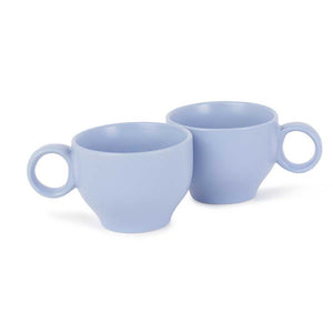 Ring Handle Ceramic Cup  | Set of 2