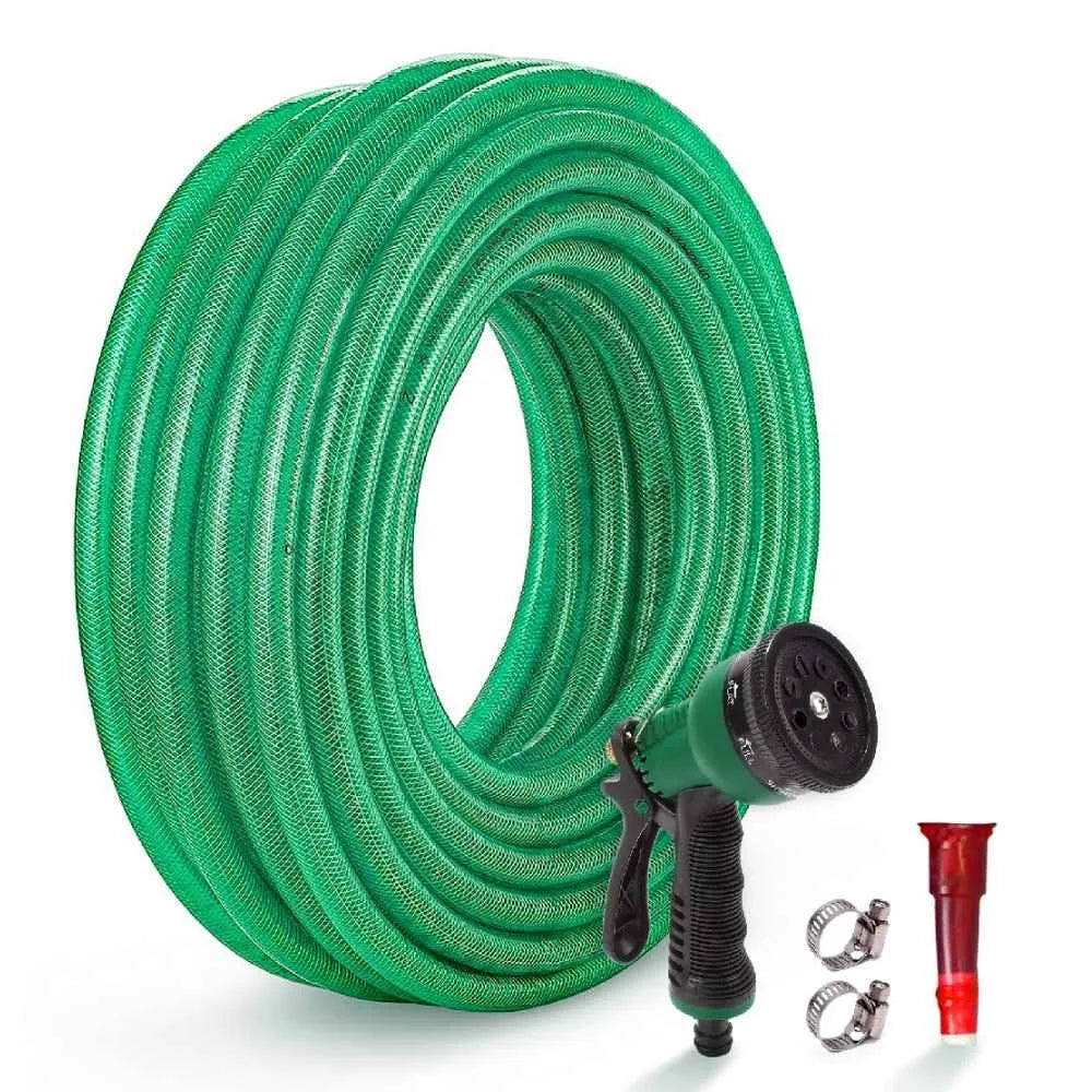 PVC Super Braided Hose Pipe with Connector & Clamps