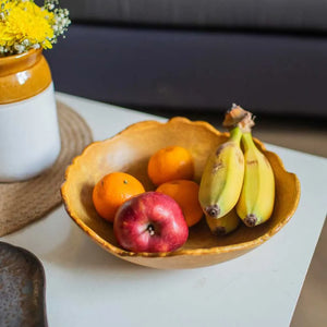 Rustic Edge Serving Bowl