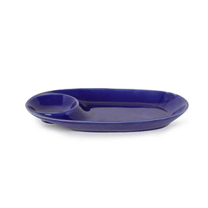 Ceramic Oval Chip and Dip Platter