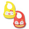 Baby Waterproof Silicone Bib with Pocket | Set of 2