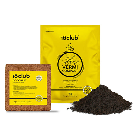 Vermicompost and cocopeat for plants