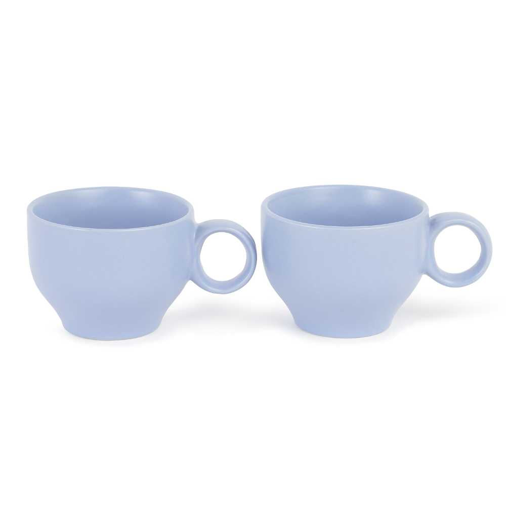 Ring Handle Ceramic Cup  | Set of 2