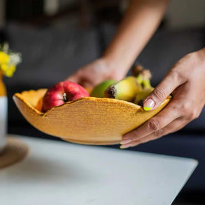 Rustic Edge Serving Bowl