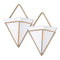 Wall Hanging Pyramid Planter | Set of 2