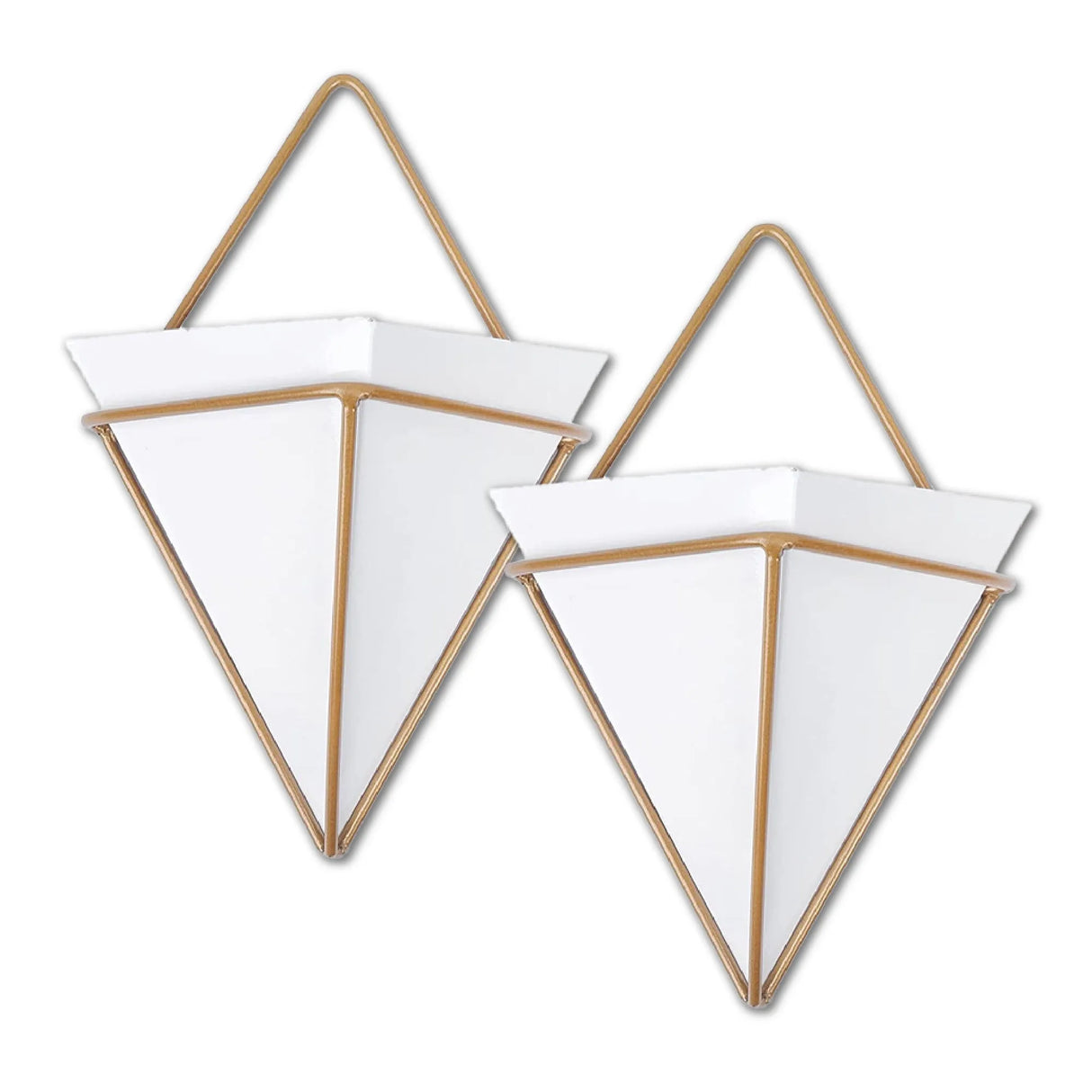 Wall Hanging Pyramid Planter | Set of 2