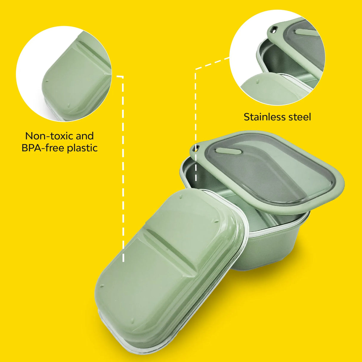 2-Layer Insulated Lunchbox for Dry Food