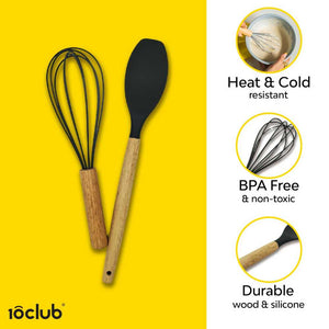 heat and cold resistant silicone spatula set 