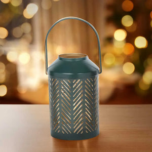 Jaali Leaf Metal Lantern