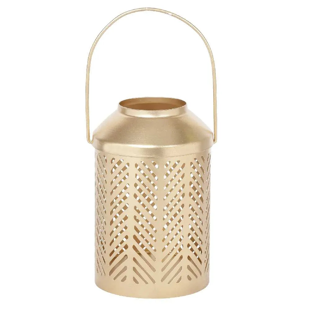 Jaali Leaf Metal Lantern