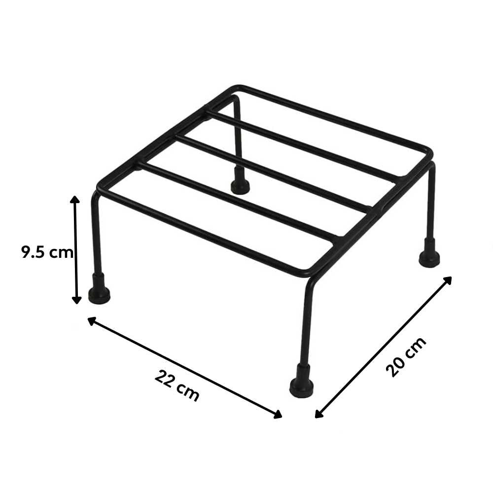 square metal plant stand measurement