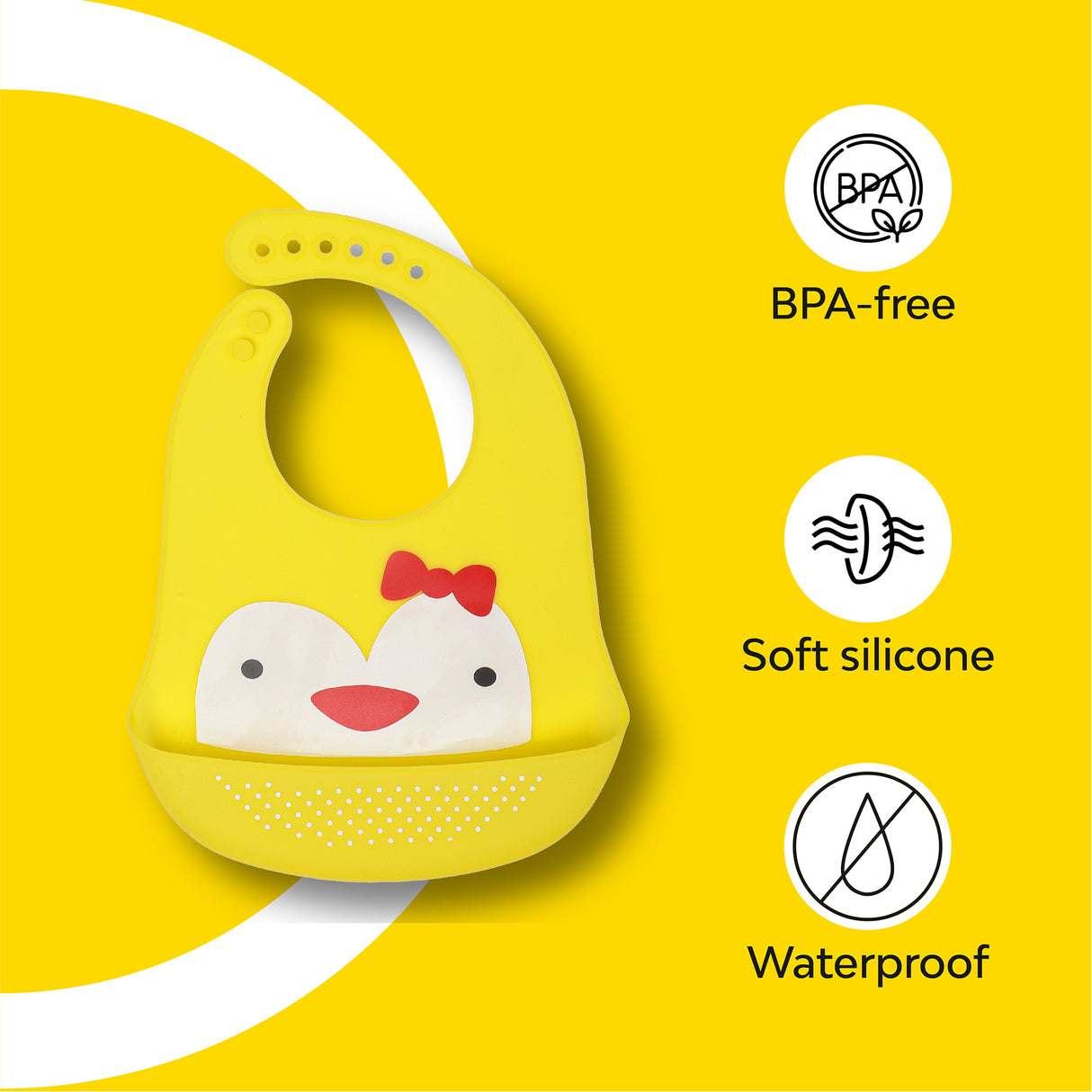 waterproof baby bib for mealtime 