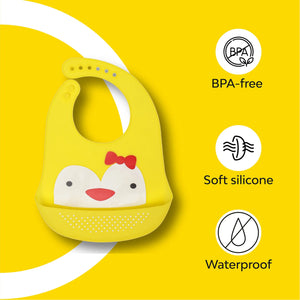 Baby Waterproof Silicone Bib with Pocket