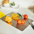 flat steel chopping board