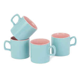 Pastel colors mug set of 4