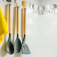 Silicone spoon, spatula and slotted turner set