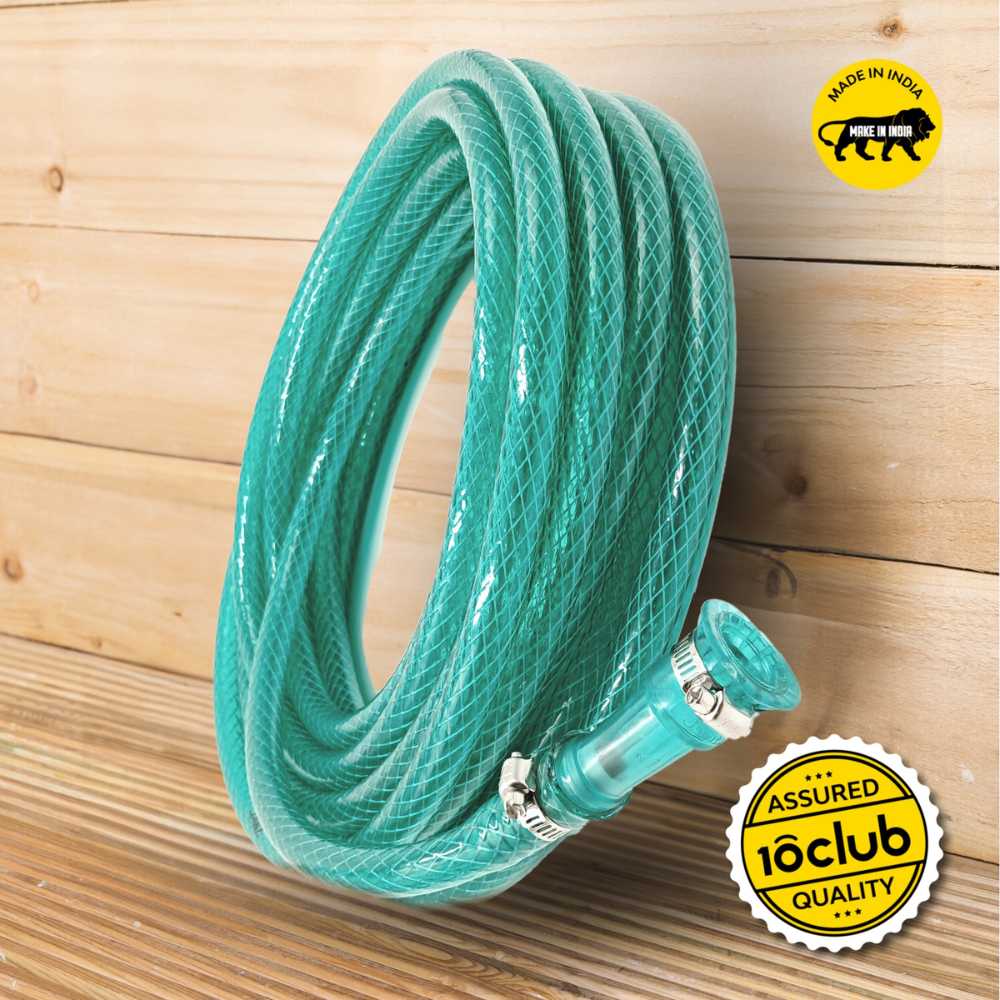 Green hosepipe for indoor outdoor watering