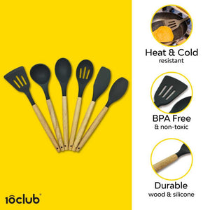 Durable silicone spatula set of 6