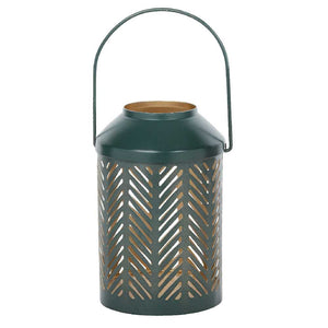 Dark green hanging lantern