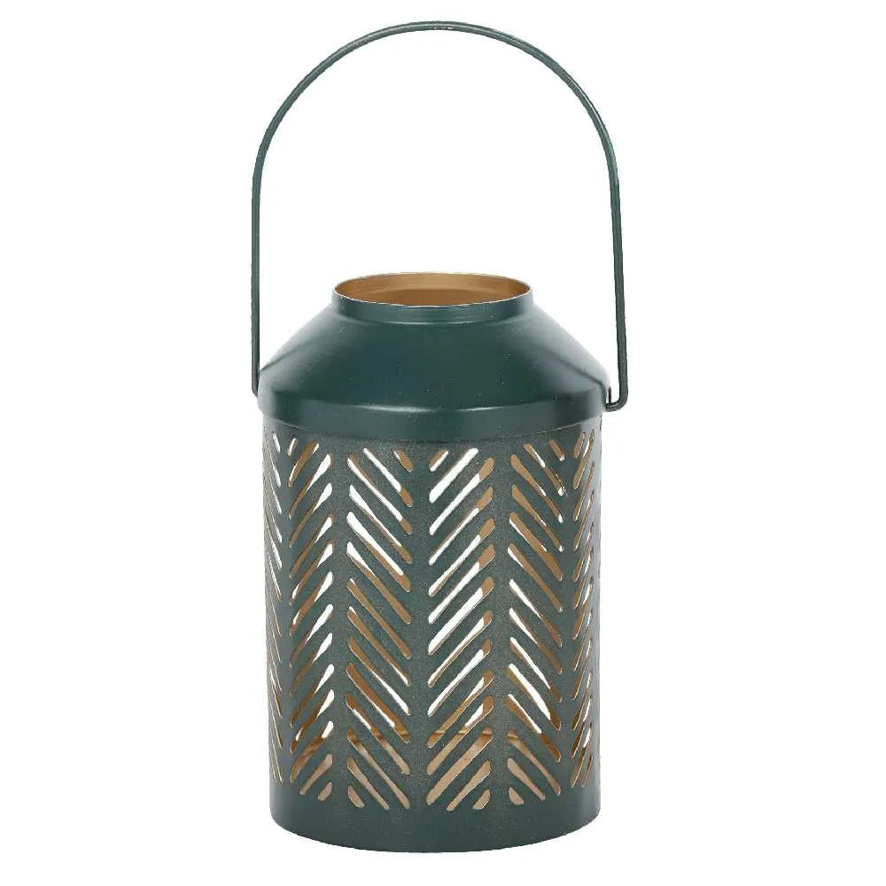 Jaali Leaf Metal Lantern