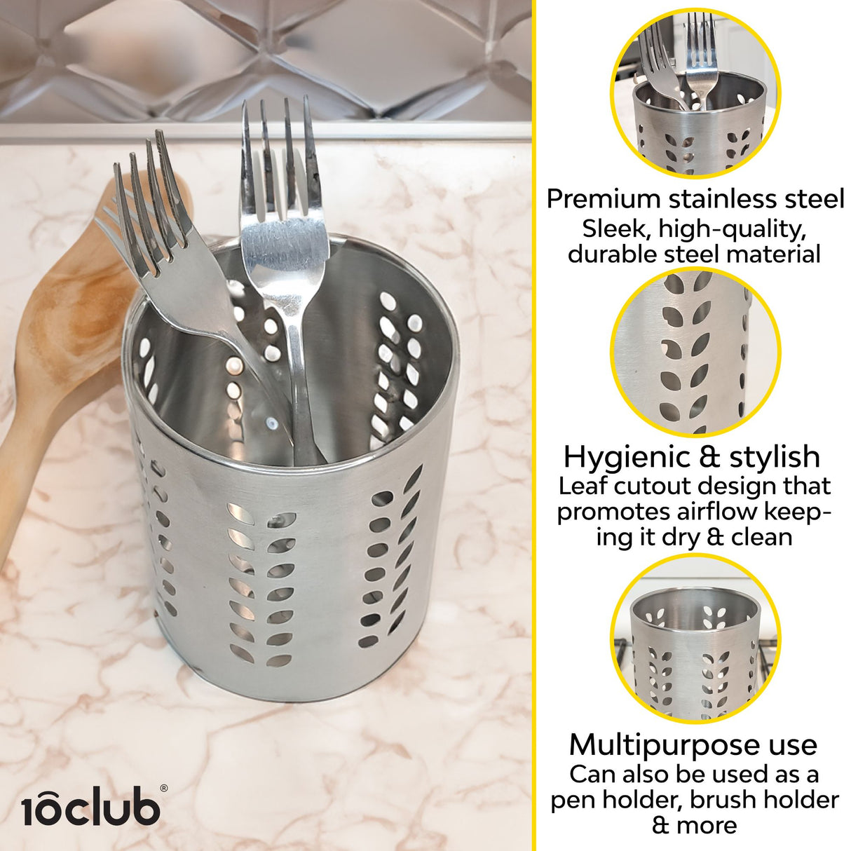 Stainless Steel Cutlery Holder