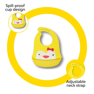 silicone baby bib with adjustable strap 