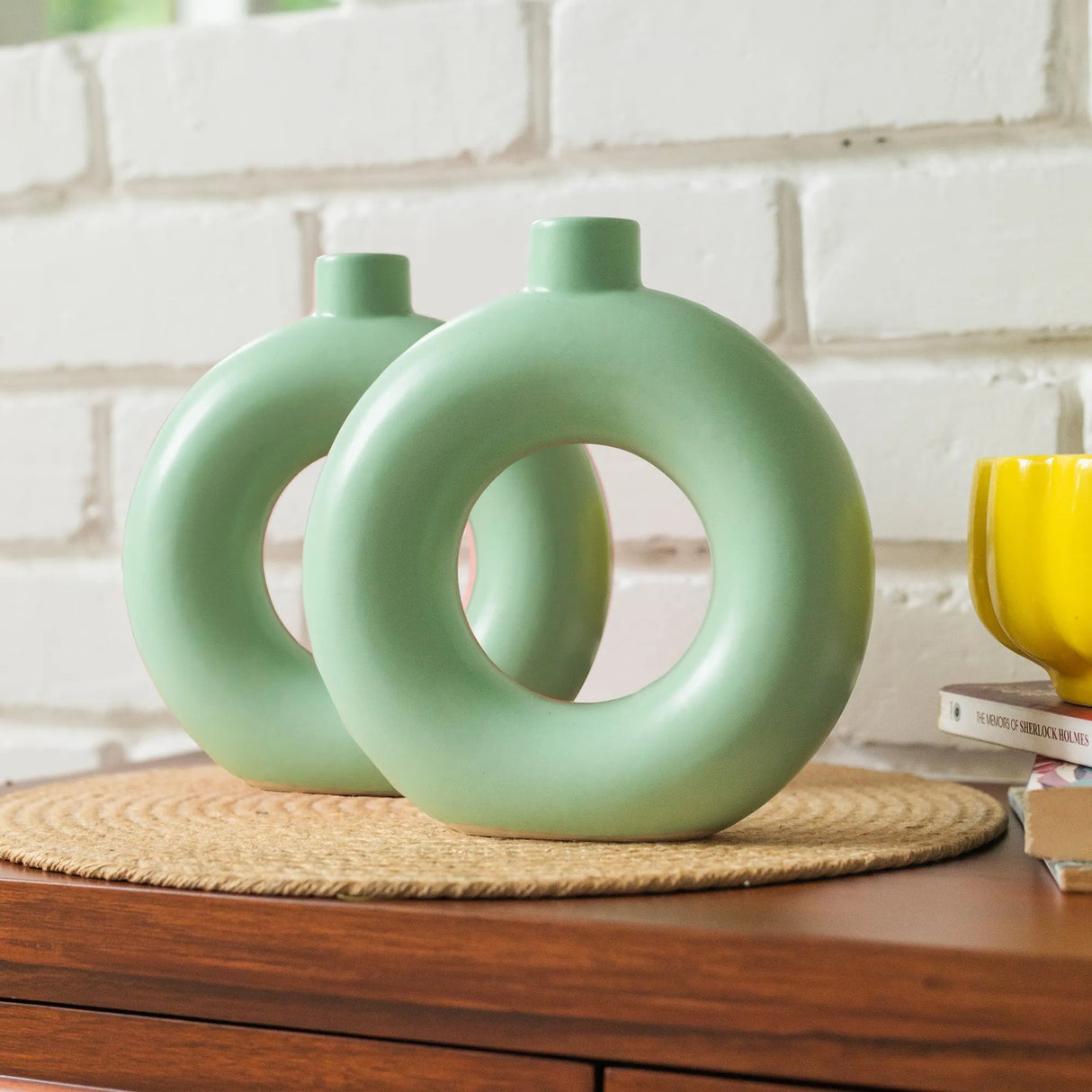 Ceramic Donut Vase | Set of 2