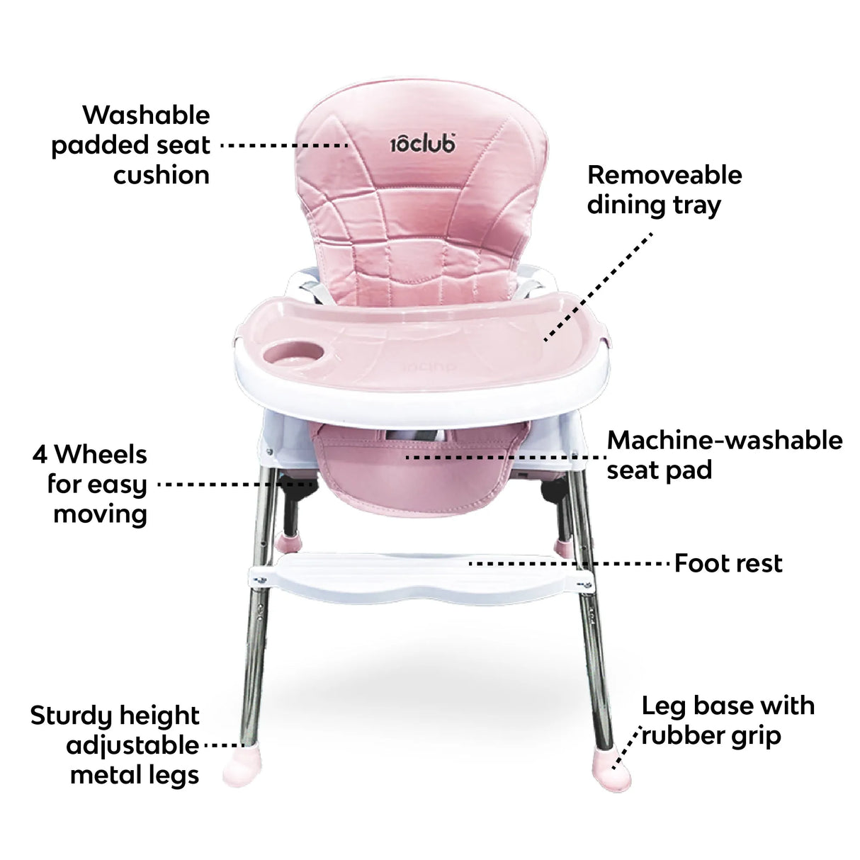 4-1n-1 Convertible High Chair