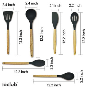 Items included in silicone spatula set 