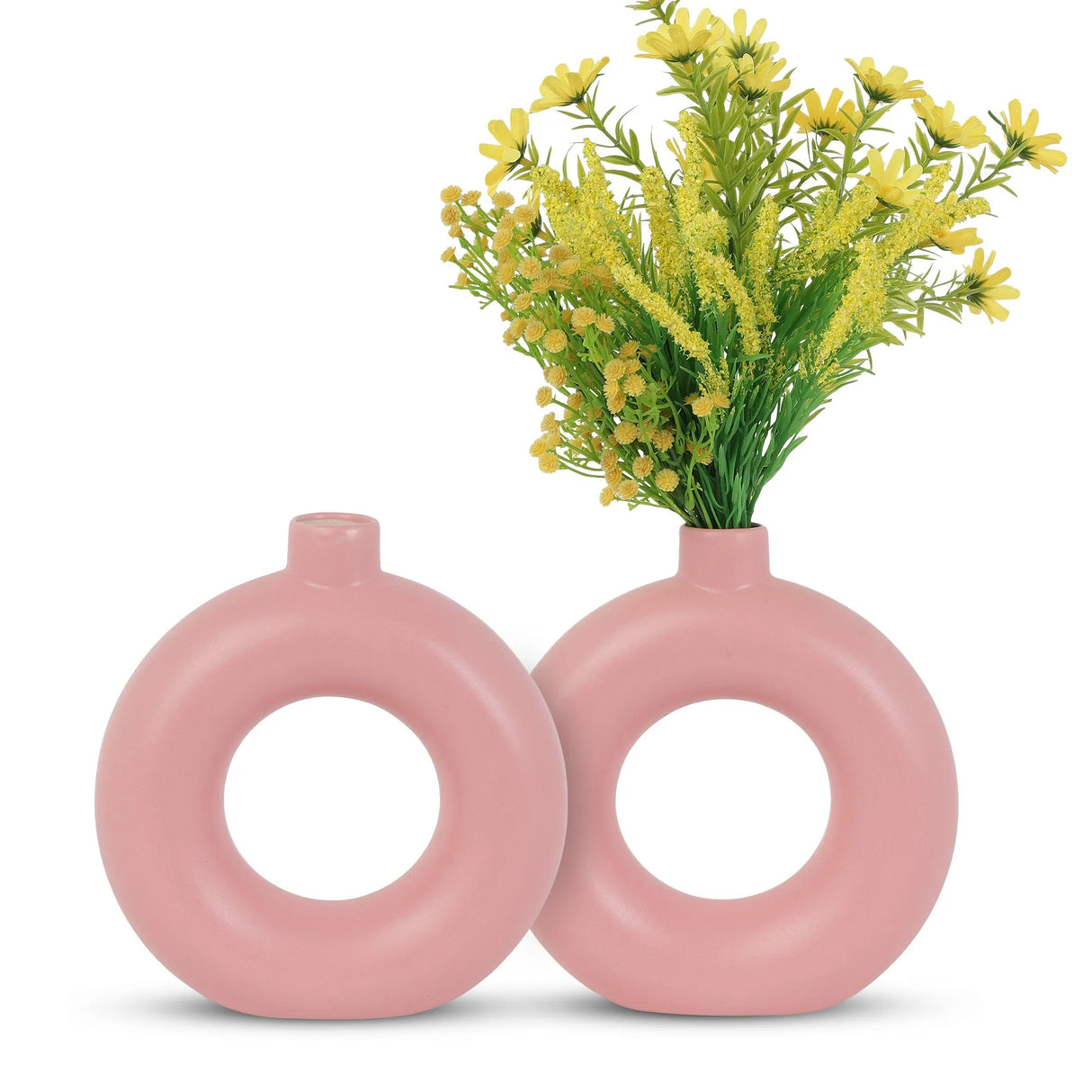 Ceramic Donut Vase | Set of 2