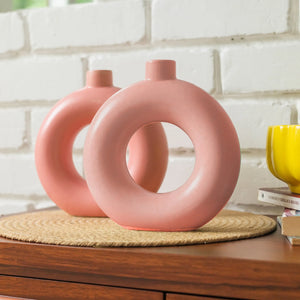 Ceramic Donut Vase | Set of 2