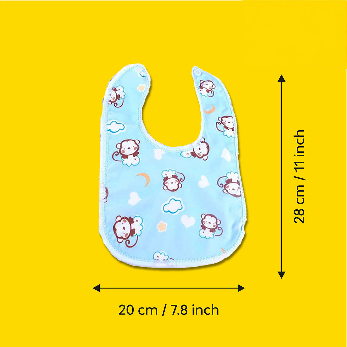 Multicolour Fastdry Cotton Bib | Set of 10