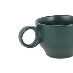 Ring Handle Ceramic Cup  | Set of 2