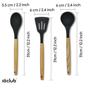 Silicone utensils with measurements 