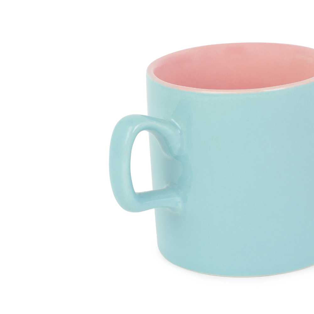 Light blue coffee cup