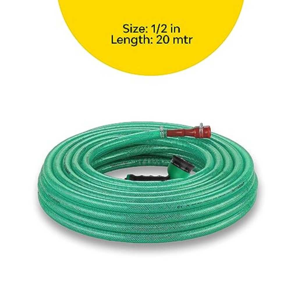 PVC Super Braided Hose Pipe with Connector & Clamps