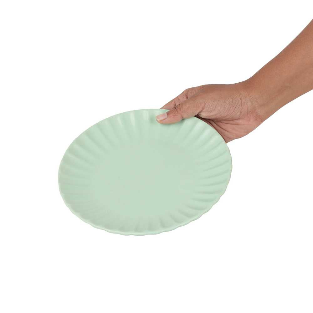 Ceramic Scallop Ceramic Side Plate | Set of 2