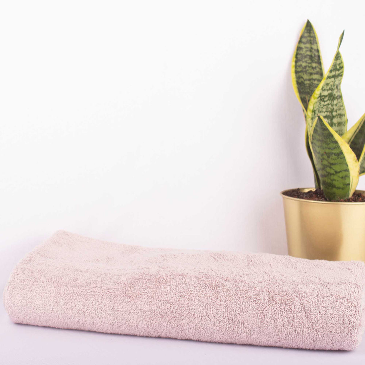 pink bamboo bath towel