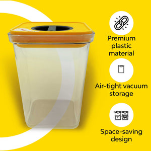 Transparent plastic storage box