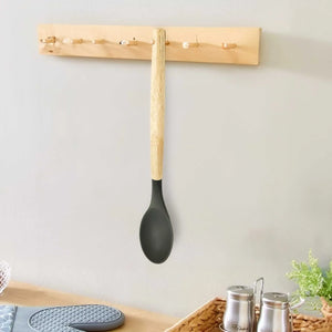 Silicone Spoon with Wooden Handle